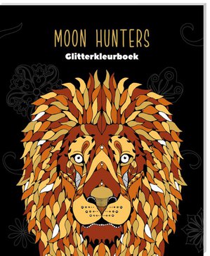 Black edition Glitterkleurboeken - Moon Hunters