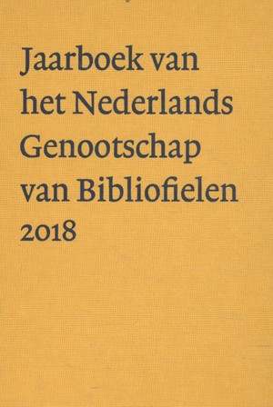 Nederlands Genootschap van Bibliofielen 2018