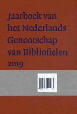 Jaarboek van het Nederlands Genootschap van Bibliofielen 2019