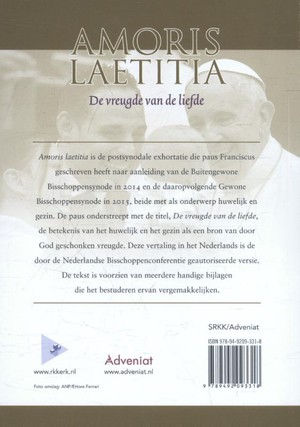 Amoris Laetitia van de heilige vader Franciscus