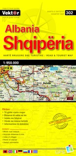 Albanië yellow map