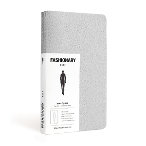 Fashionary Mini Felt Grey Mens Sketchbook A6 (Set of 3)