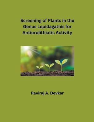 Screening of Plants in the Genus Lepidagathis for Antiurolithiatic Activity