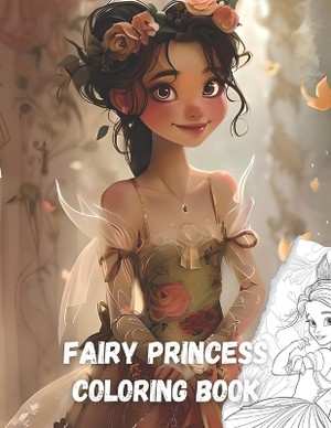 Fairy princess coloring book fantasy