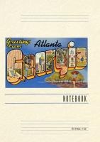 Vintage Lined Notebook Greetings from Atlanta
