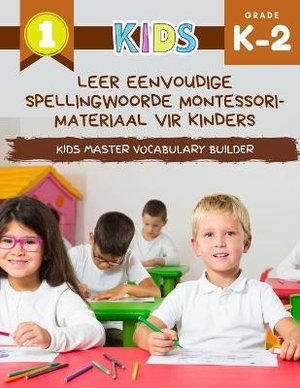 Leer eenvoudige spellingwoorde Montessori-materiaal vir kinders Kids Master Vocabulary Builder
