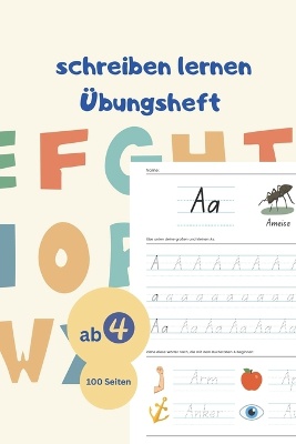 Alphabet Übungsheft mit Bilder Vorschule Schreiben lernen