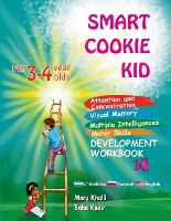 Smart Cookie Kid For 3-4 Year Olds Attention and Concentration Visual Memory Multiple Intelligences Motor Skills Book 1C Uzbek Russian English