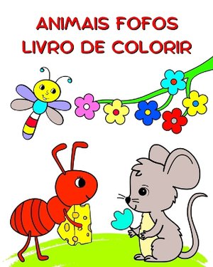 Animais Fofos Livro de Colorir