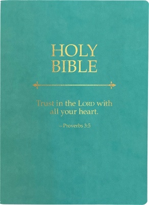 KJV Holy Bible, Trust in the Lord Life Verse Edition, Large Print, Coastal Blue Ultrasoft