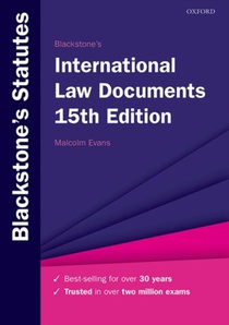 Blackstone's International Law Documents 